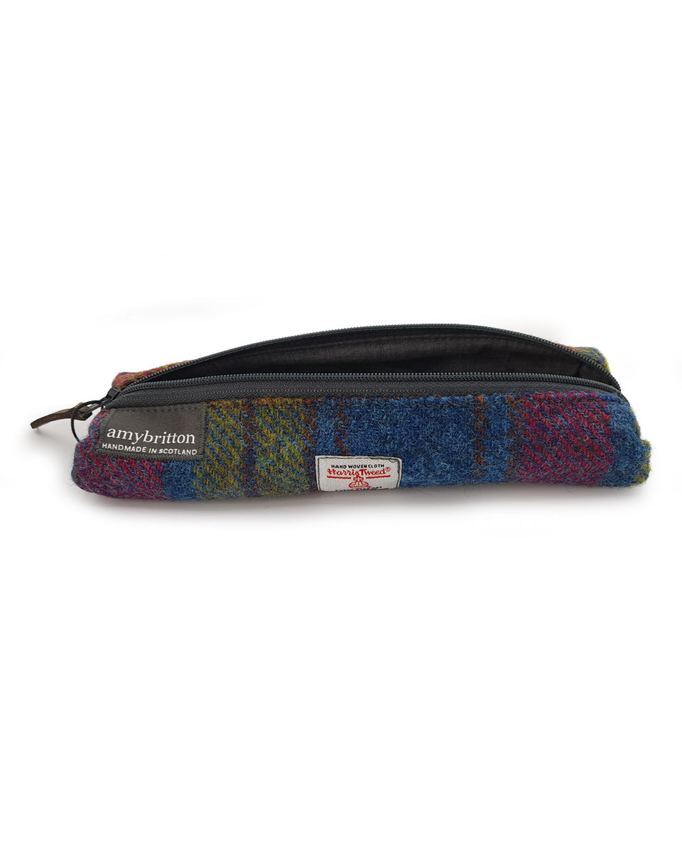 Multi Colour Harris Tweed Pencil Case