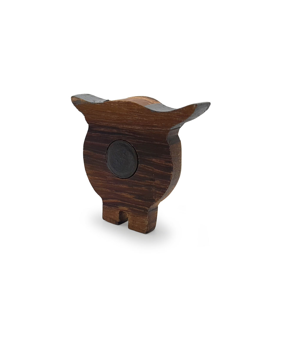 Wooden Highland Cow Fridge Magnet