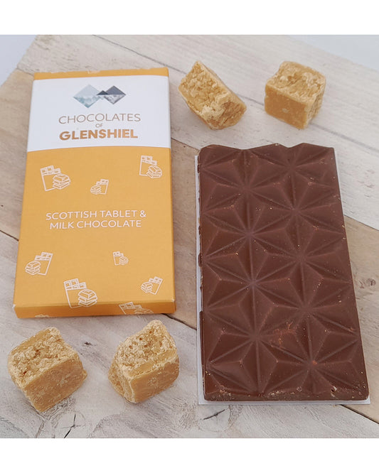 Chocolates of Glenshiel Scottish Tablet Chocolate Bar