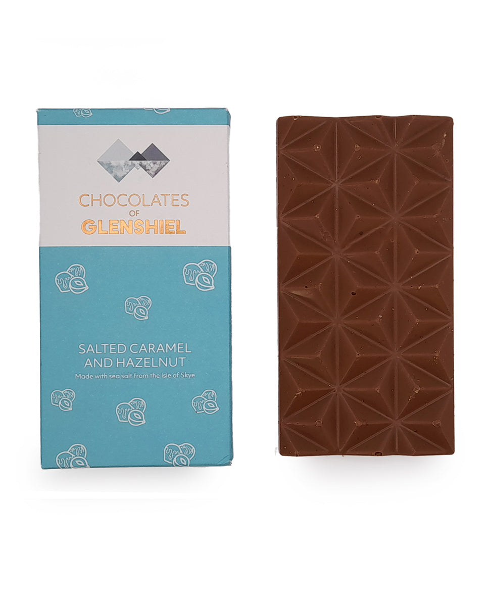 Chocolates of Glenshiel Salted Caramel & Hazelnut Chocolate Bar