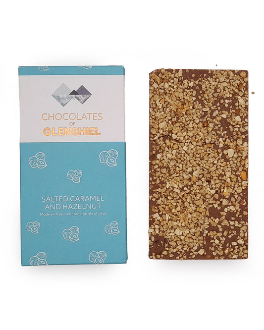 Chocolates of Glenshiel Salted Caramel & Hazelnut Chocolate Bar