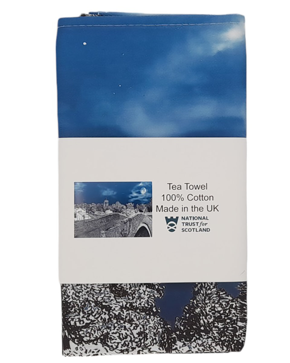 Brig o' Doon Moonlight Tea Towel - National Trust for Scotland