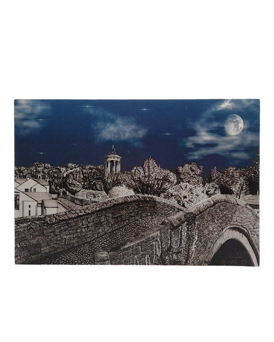 Brig o' Doon Moonlight A5 Greetings Card