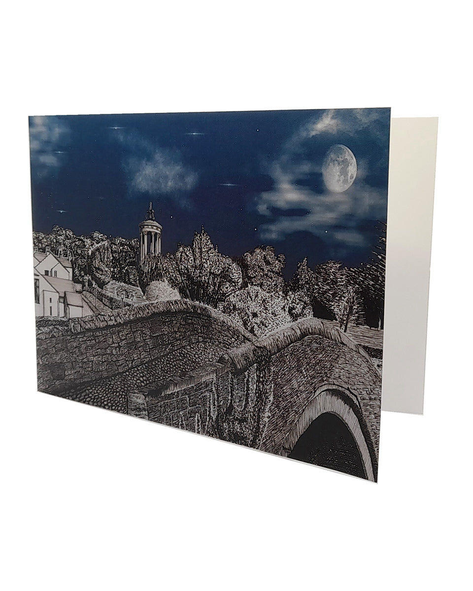 Brig o' Doon Moonlight A5 Greetings Card