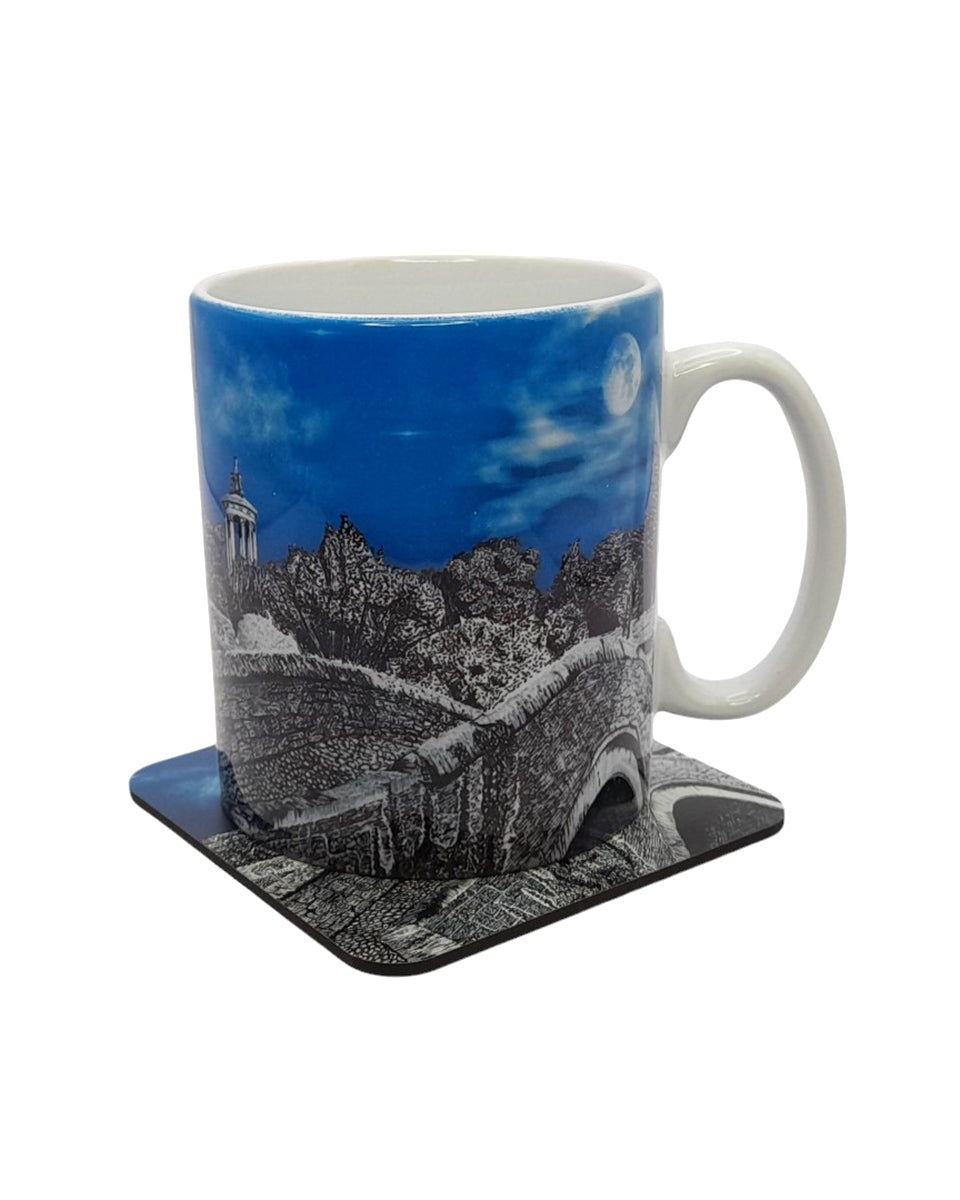 Brig o' Doon Moonlight Mug & Coaster