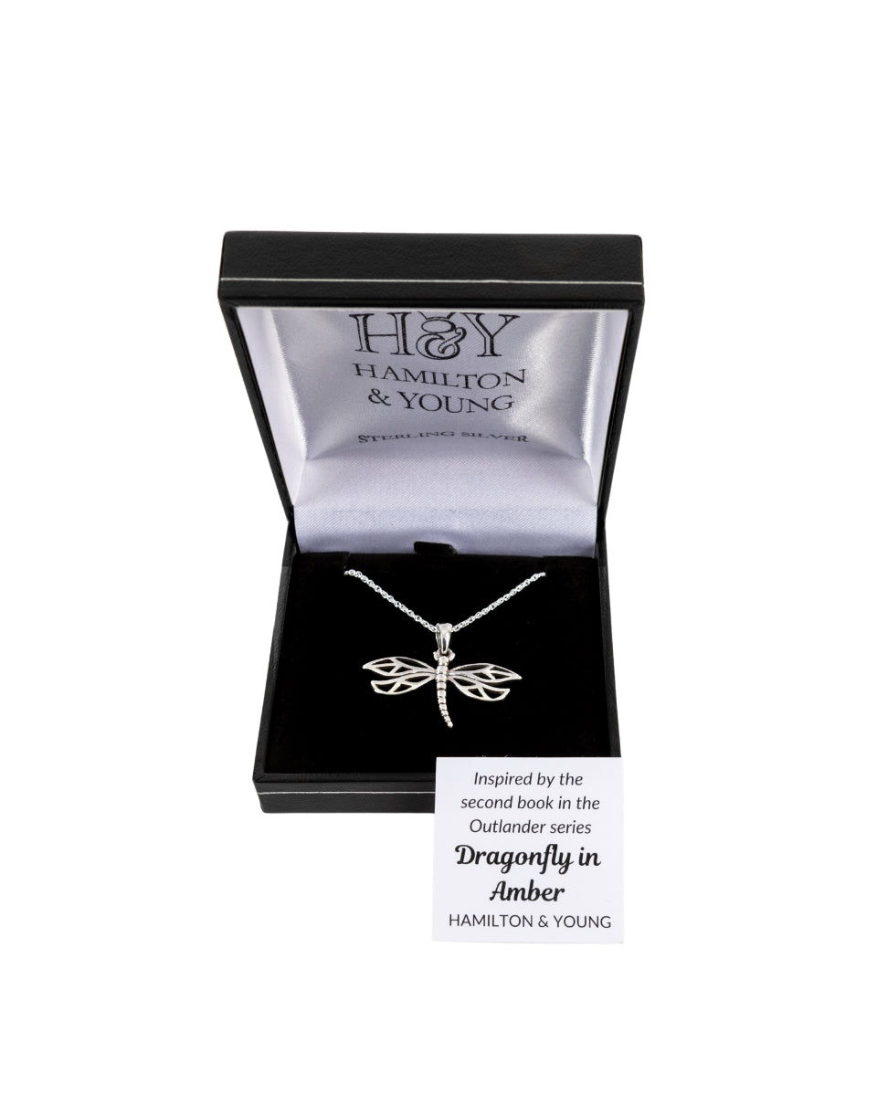 Outlander Inspired Dragonfly Silver Pendant