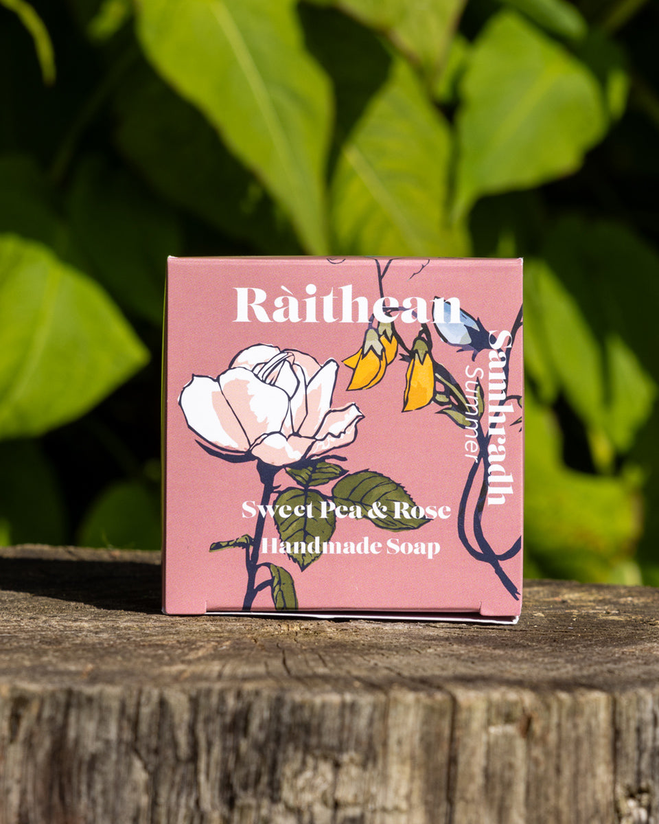 Ràithean Summer Handmade Soap - Sweet Pea & Rose