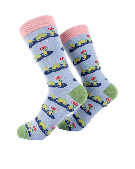 Women's Bamboo Socks with 'Nessie' Pattern