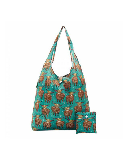 Eco Chic Highland Cow Shopper Bag