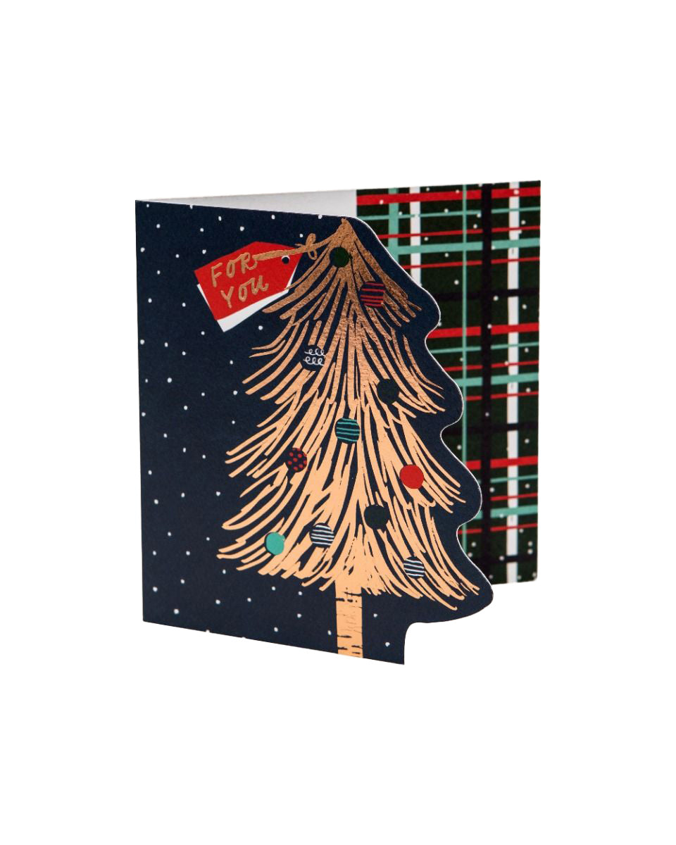 Pack of 8 Premium Christmas Cards with Christmas Tree Design