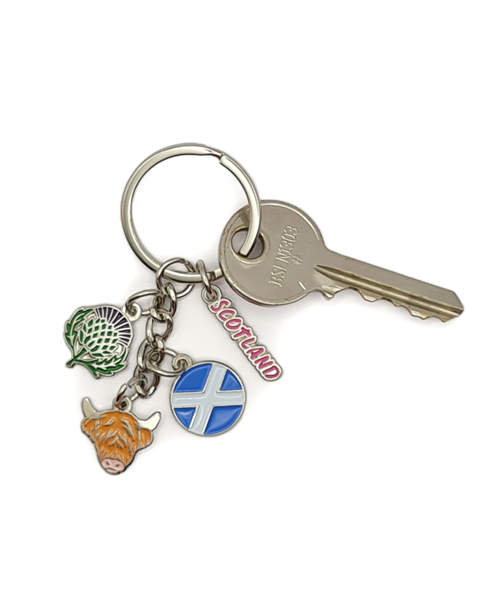 Scotland Charms Keyring