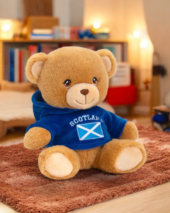 Scotland Hoodie Bear Soft Toy - 100% Recycled