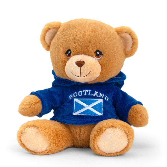 Scotland Hoodie Bear Soft Toy 100 Recycled Keel Toys National Trust for Scotland
