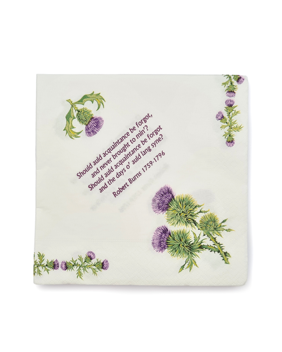 Thistle Design Robert Burns Napkins