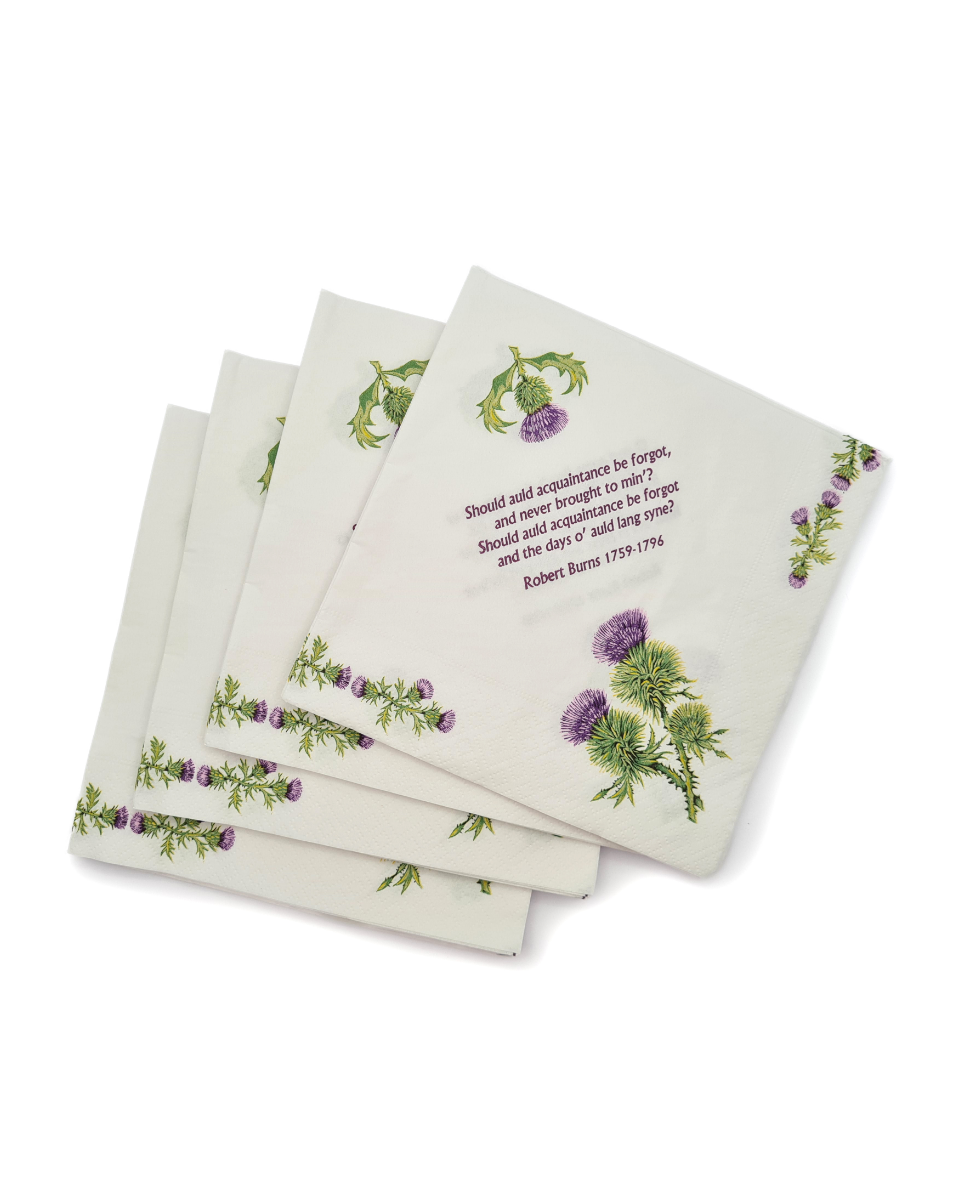 Thistle Design Robert Burns Napkins