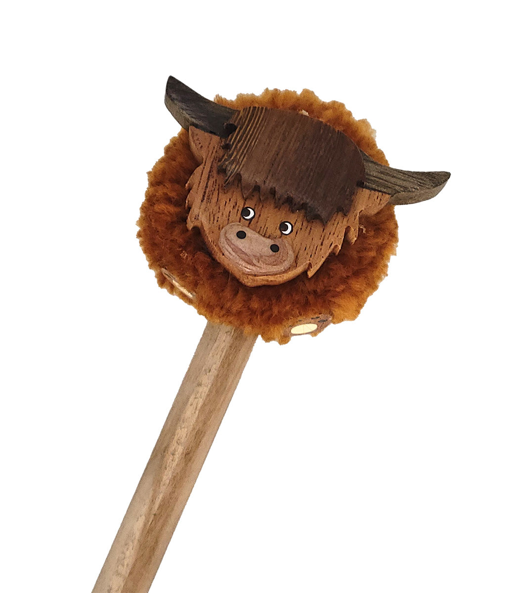 Highland Cow Pom Pom Pencil