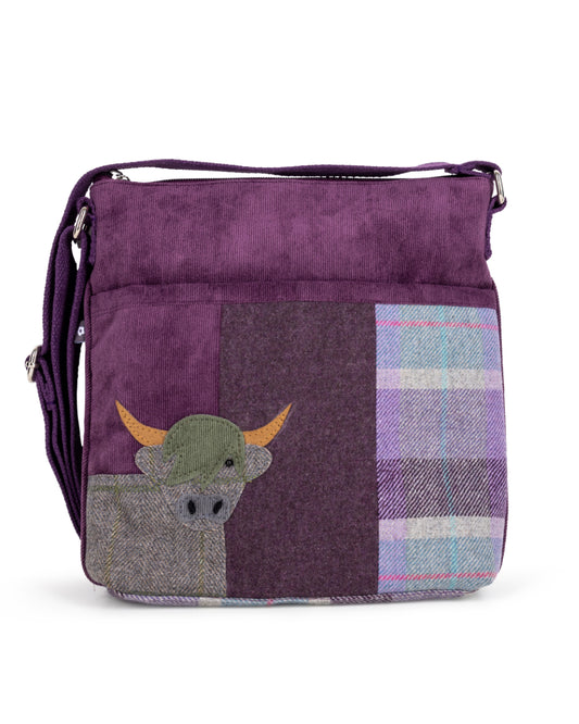 Carberry Tweed Highland Cow Cross-Body Bag