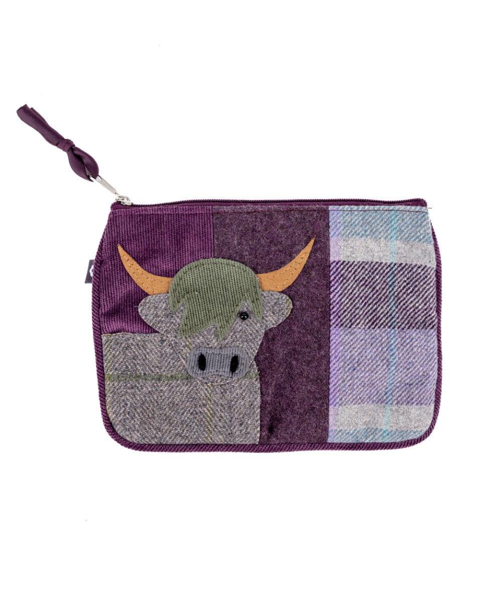 Carberry Tweed Highland Cow Purse