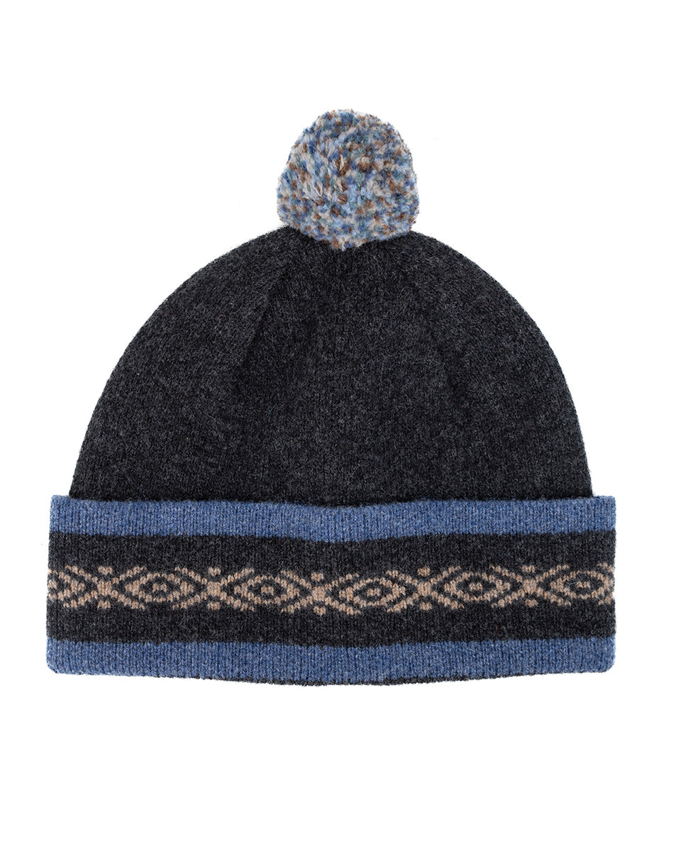 Taransay Umbra Marino Lambswool Bobble Hat