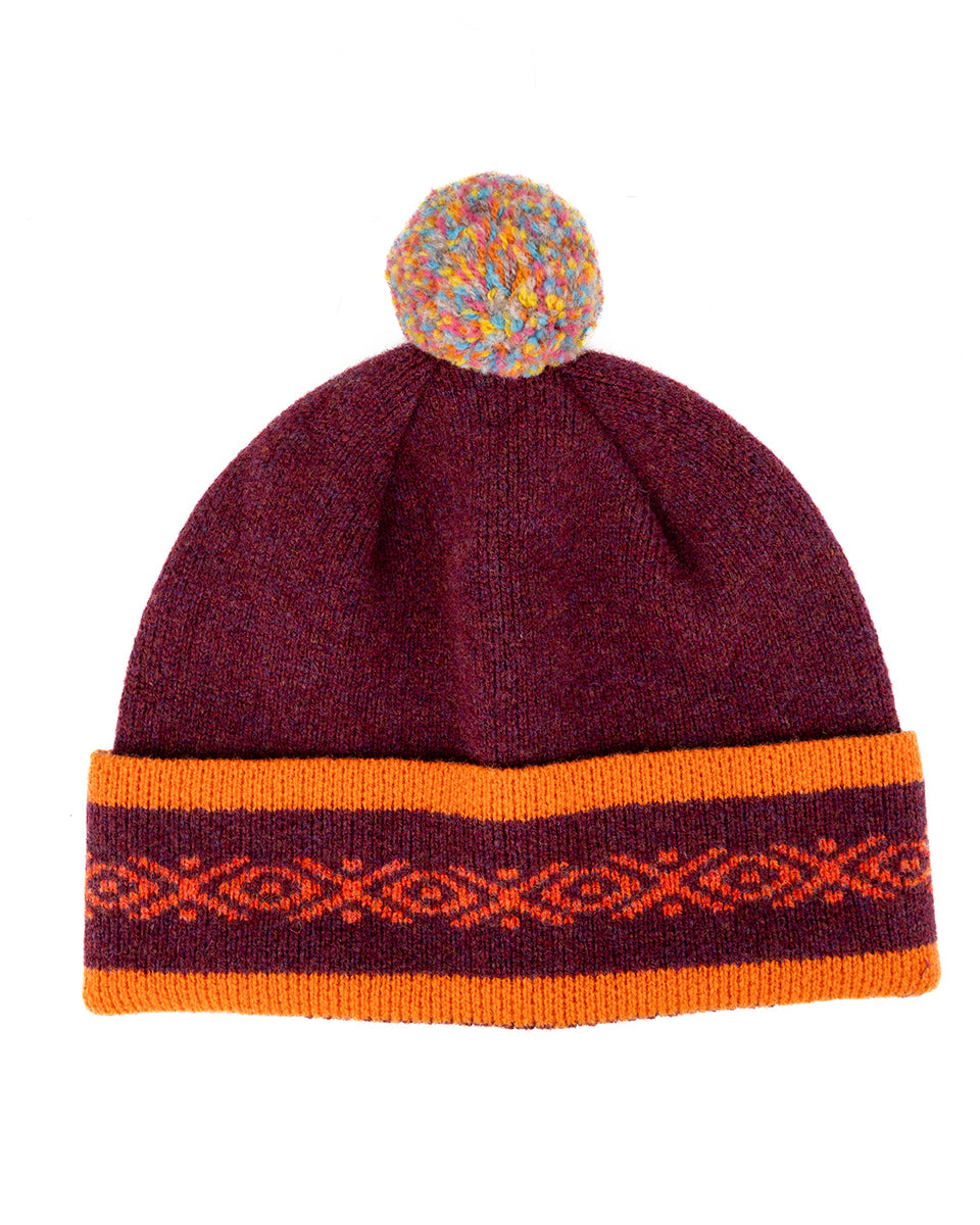 Taransay Halo Marino Lambswool Bobble Hat