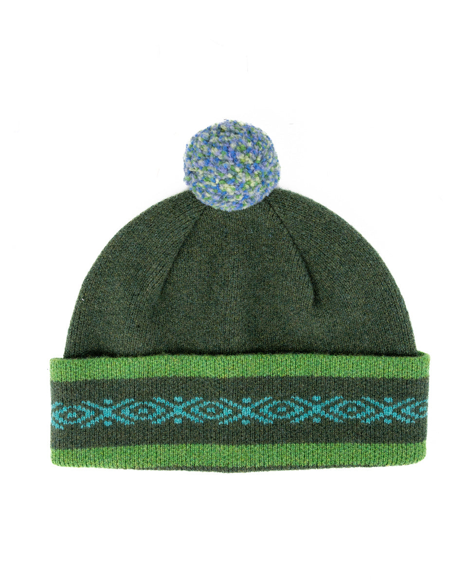 Taransay Gleam Marino Lambswool Bobble Hat