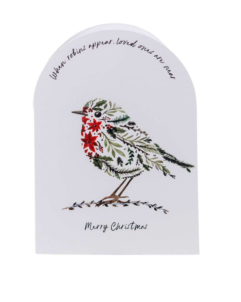 Sarah Leask Studio Christmas Robin Card