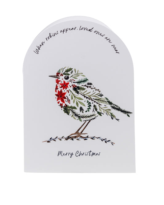 Sarah Leask Studio Christmas Robin Card