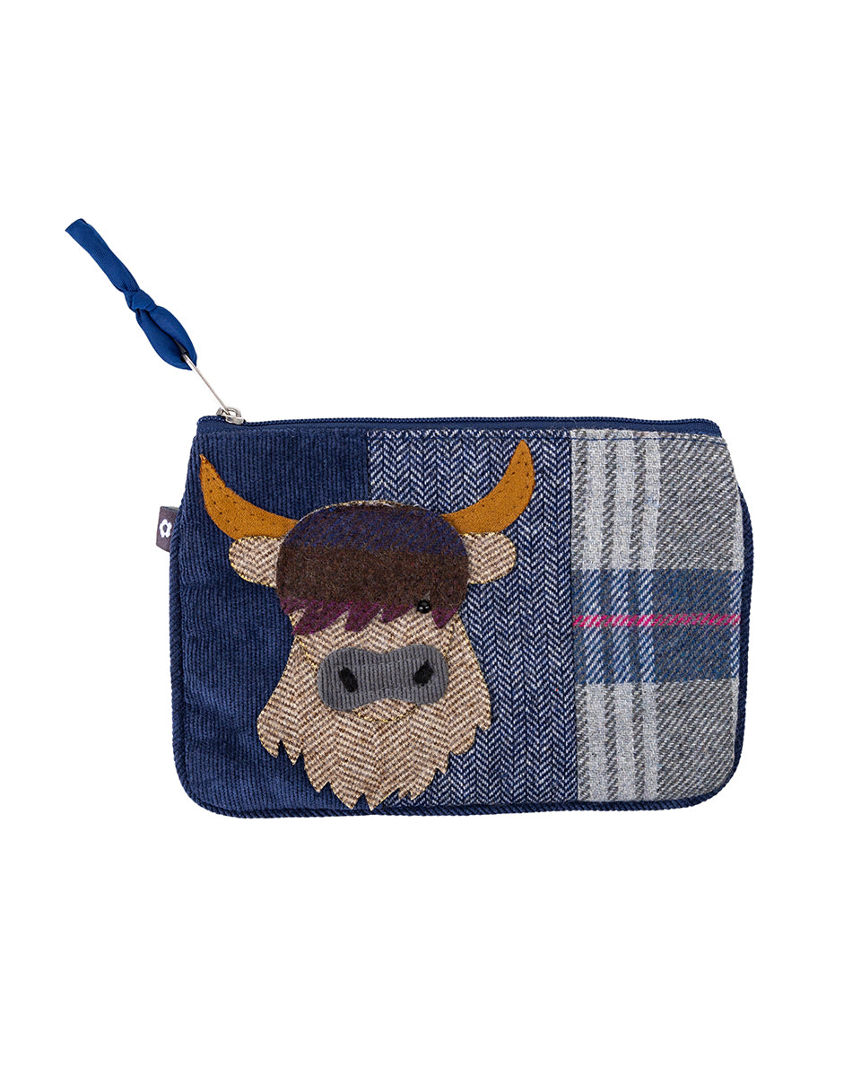 Drem Tweed Highland Cow Purse by Earth Squared