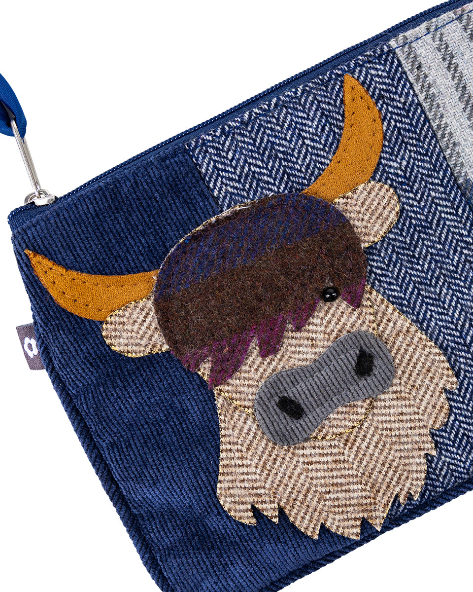 Drem Tweed Highland Cow Purse by Earth Squared