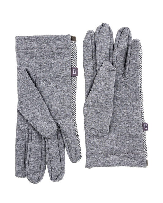 Grey Tweed Gloves