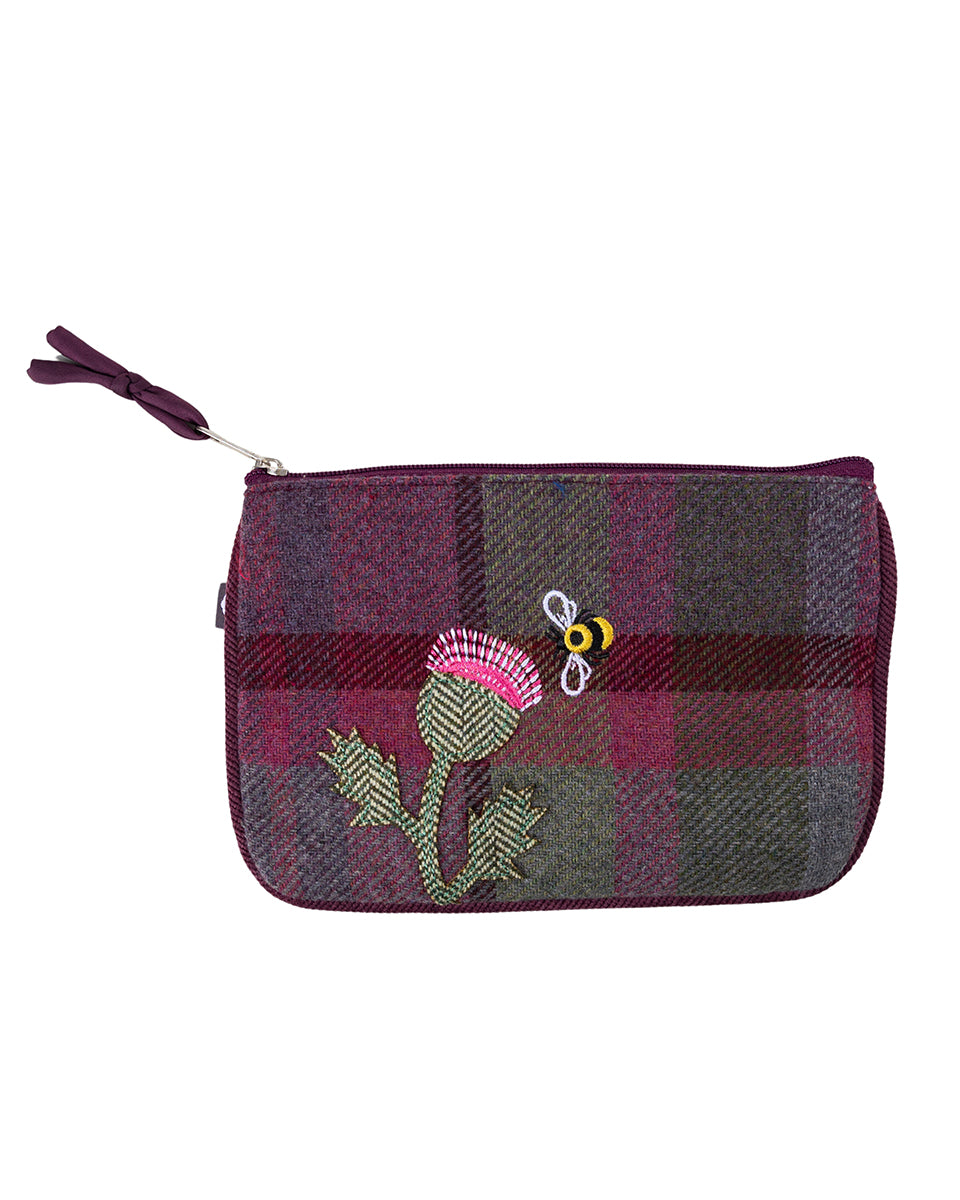 Gullane Tweed Thistle Purse by Earth Squared