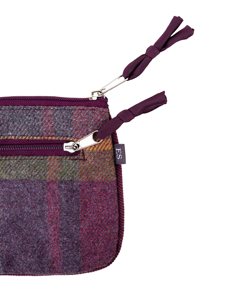 Gullane Tweed Thistle Purse by Earth Squared