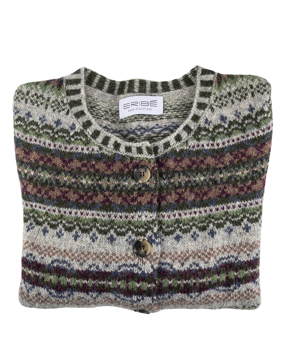 Westray Cardigan in Glencoe Brown by Eribe Knitwear