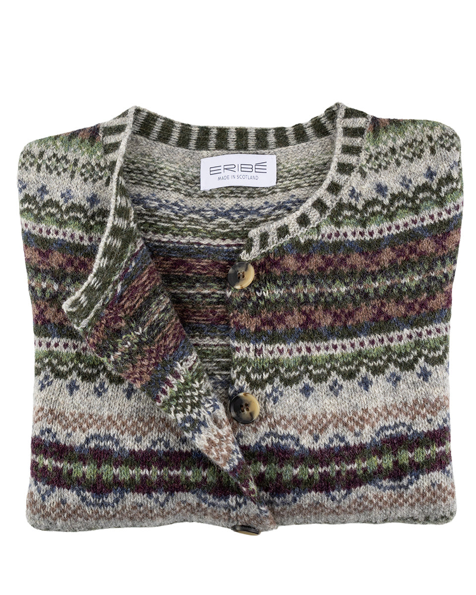 Westray Cardigan in Glencoe Brown by Eribe Knitwear