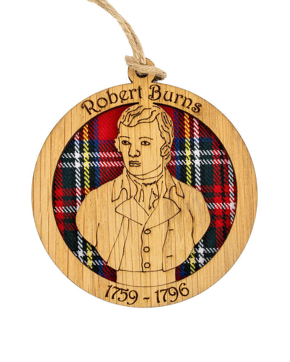 Robert Burns Round Hanging Decoration