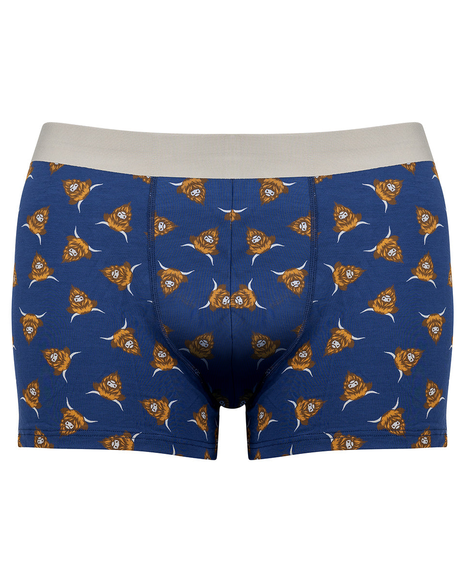 Highland Cow Boxers and Socks Gift Box