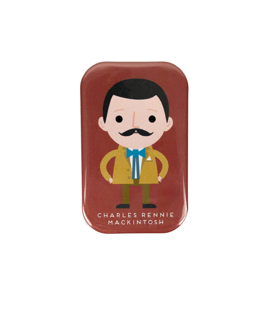 Charles Rennie Mackintosh Fridge Magnet design by Hole in my Pocket