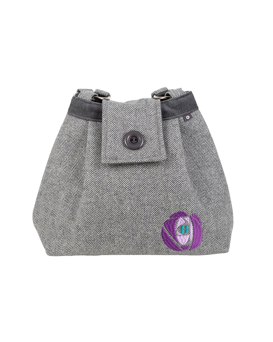 Charles Rennie Mackintosh Purple Rose Ava Bag by Earth Squared