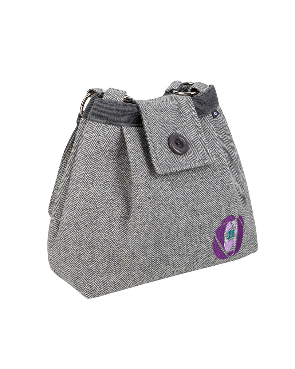 Charles Rennie Mackintosh Purple Rose Ava Bag by Earth Squared