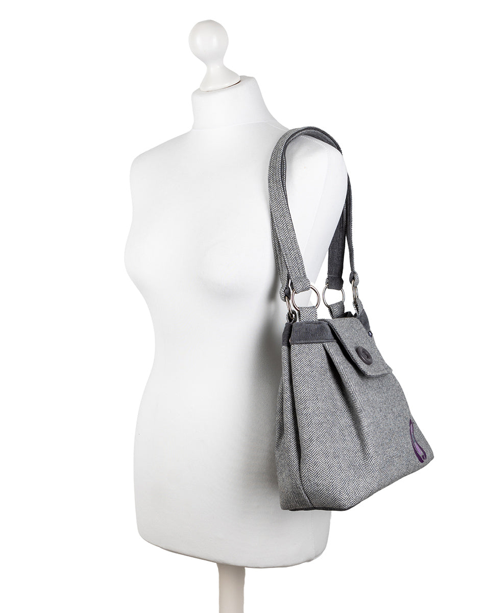 Charles Rennie Mackintosh Purple Rose Ava Bag by Earth Squared