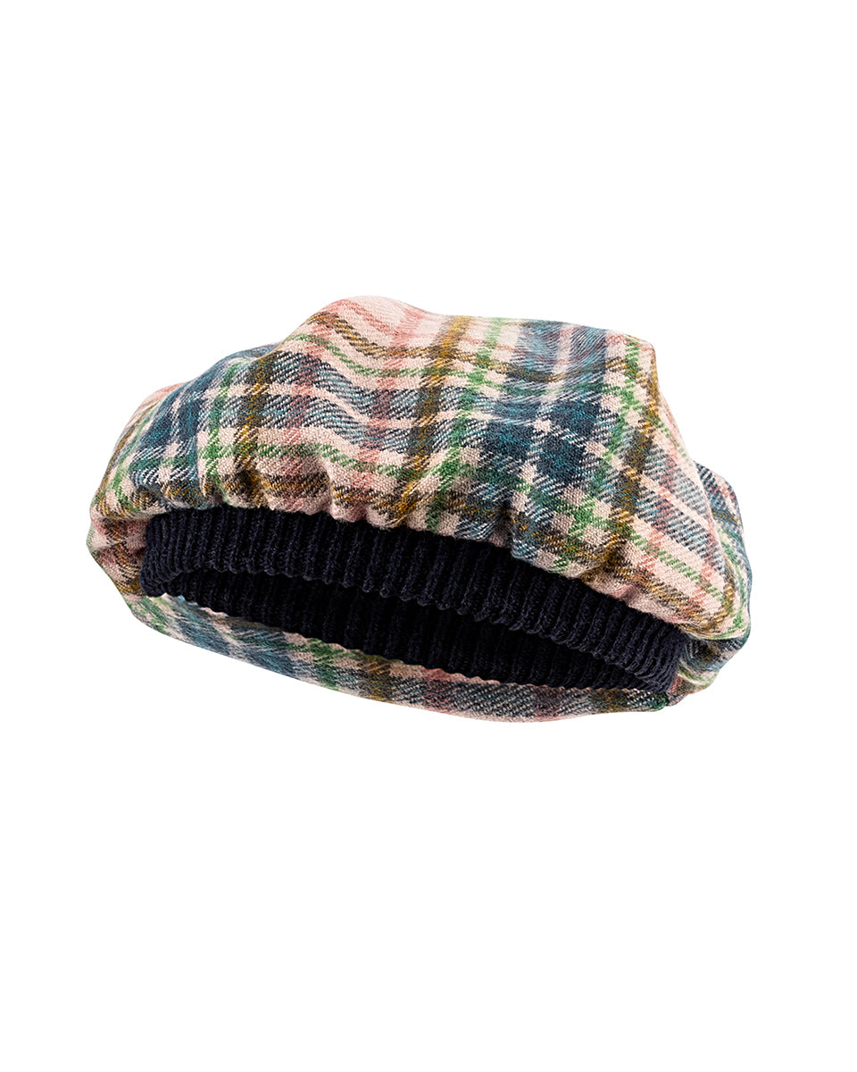 Pink Castle Tartan Lambswool Tammy Hat
