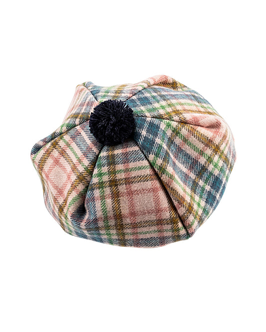 Pink Castle Tartan Lambswool Tammy Hat
