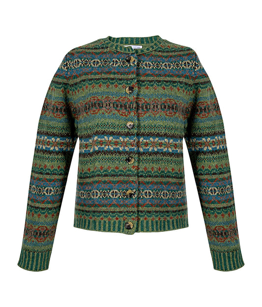 Westray Cardigan in Dunvegan Pattern by Eribe Knitwear