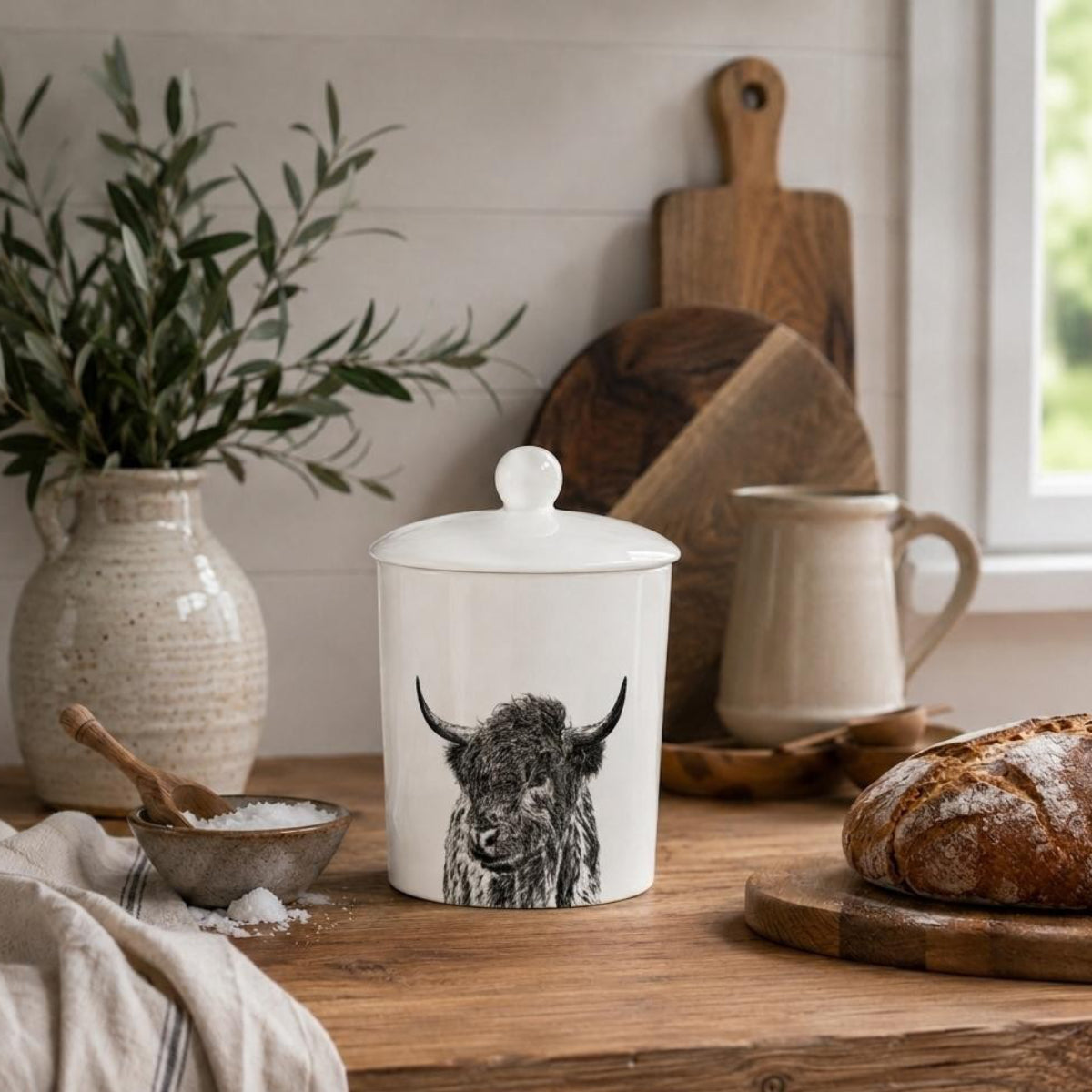 Curious Coo Fine Bone China Storage Jar
