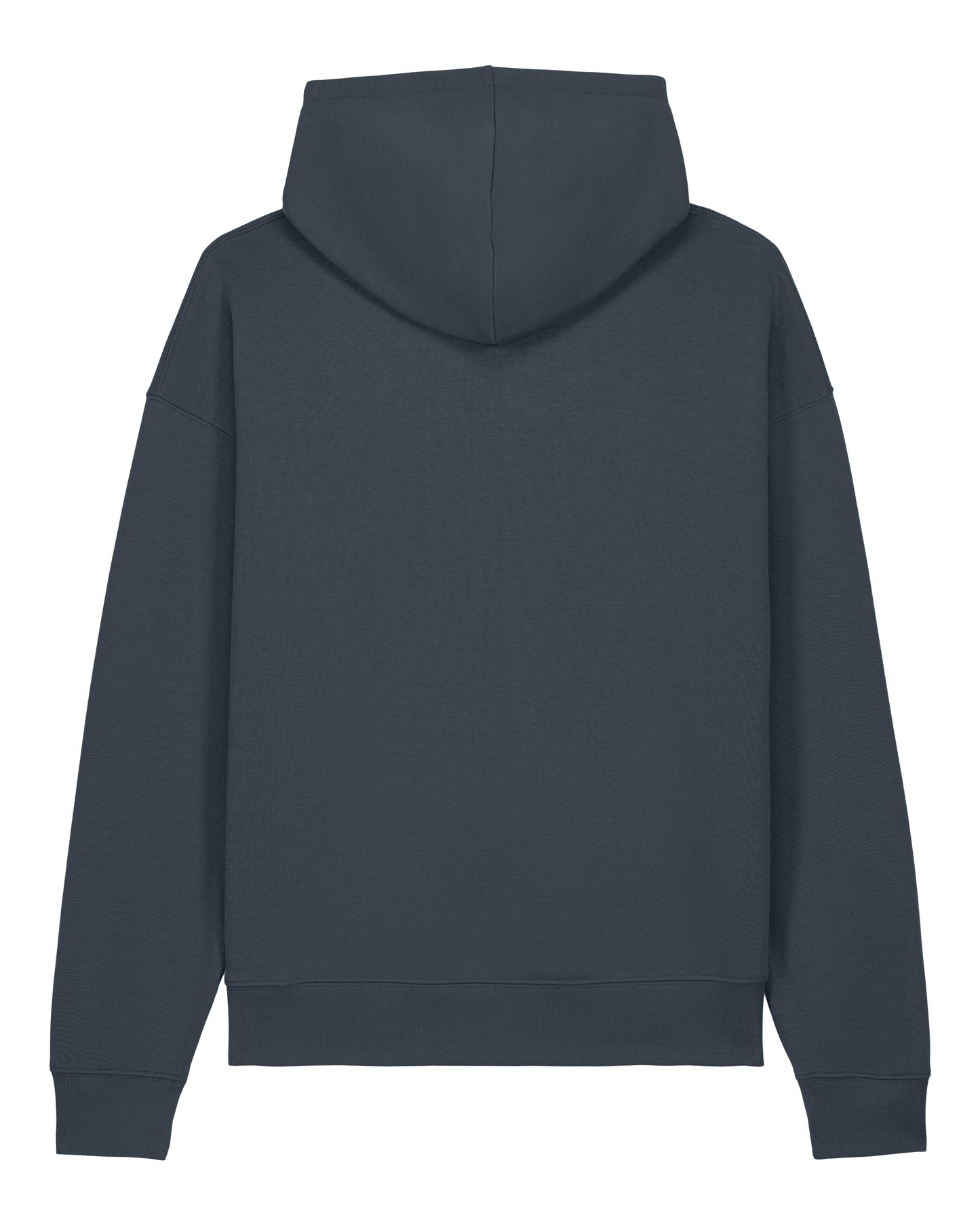 Keela grey hoodie shown from the back on a white background