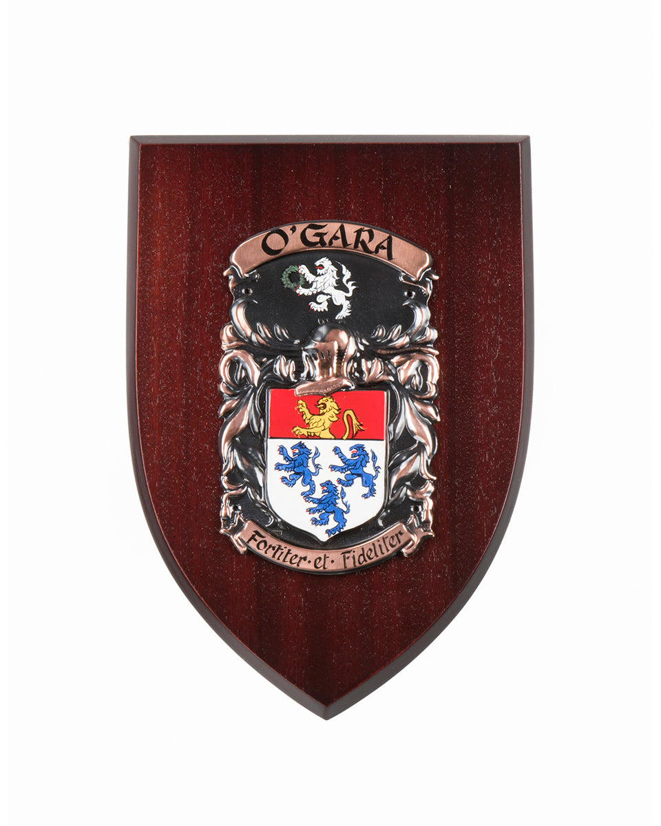 Scottish Heraldic Shield in Dark Wood - Medium