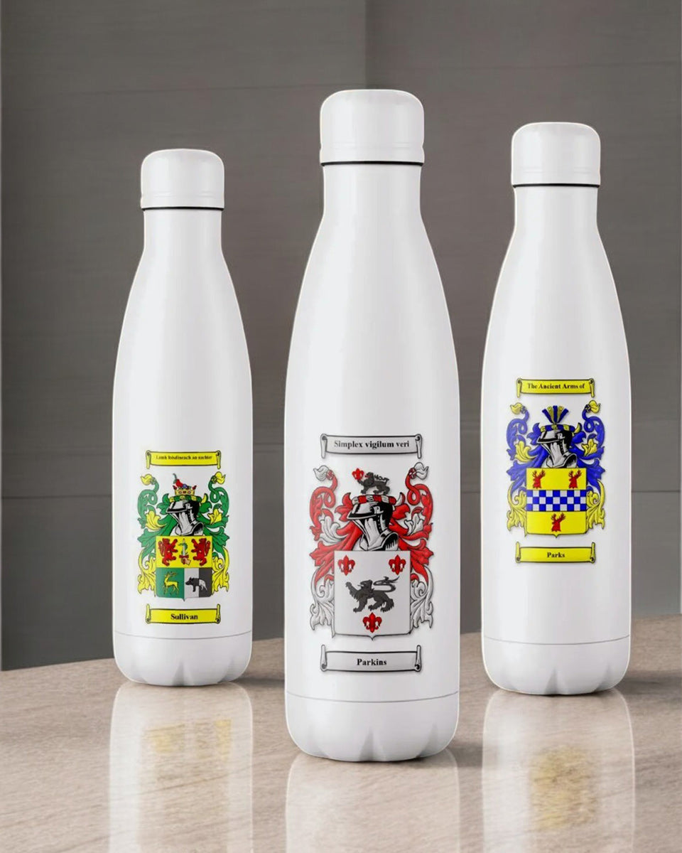 Thermal Bottle with Family Crest (Coat of Arms)