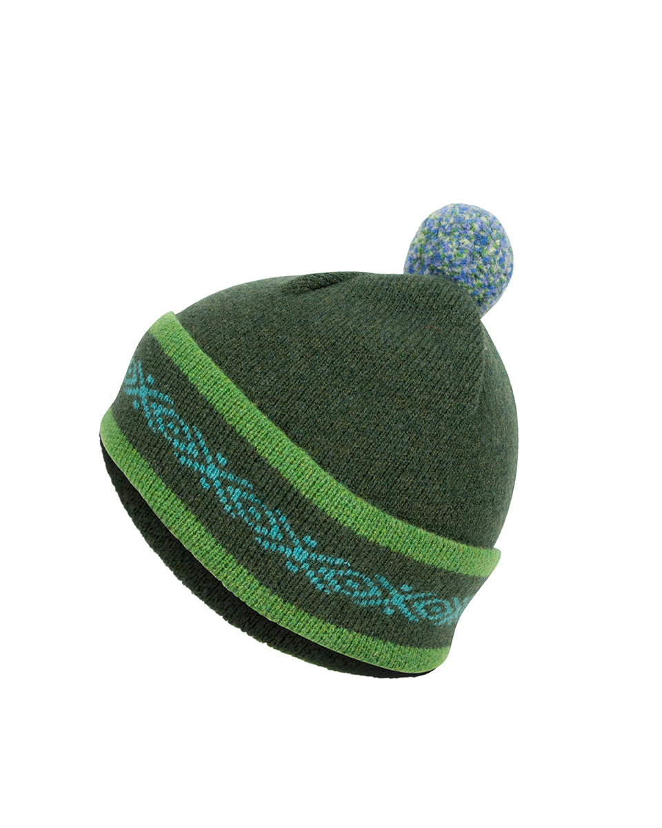 Taransay Gleam Marino Lambswool Bobble Hat