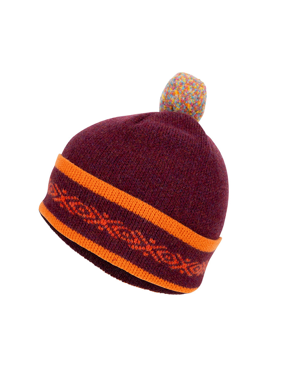 Taransay Halo Marino Lambswool Bobble Hat