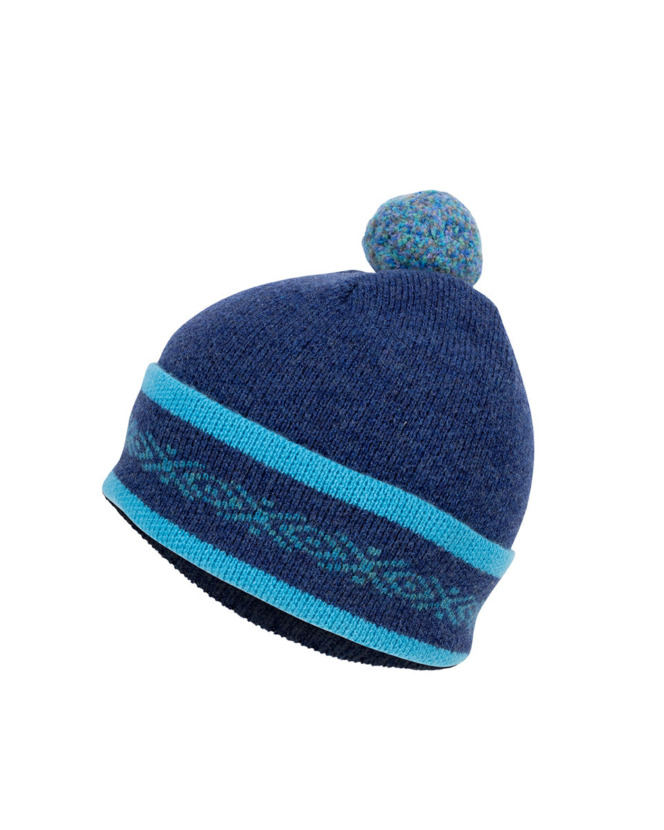 Taransay Vapour Marino Lambswool Bobble Hat